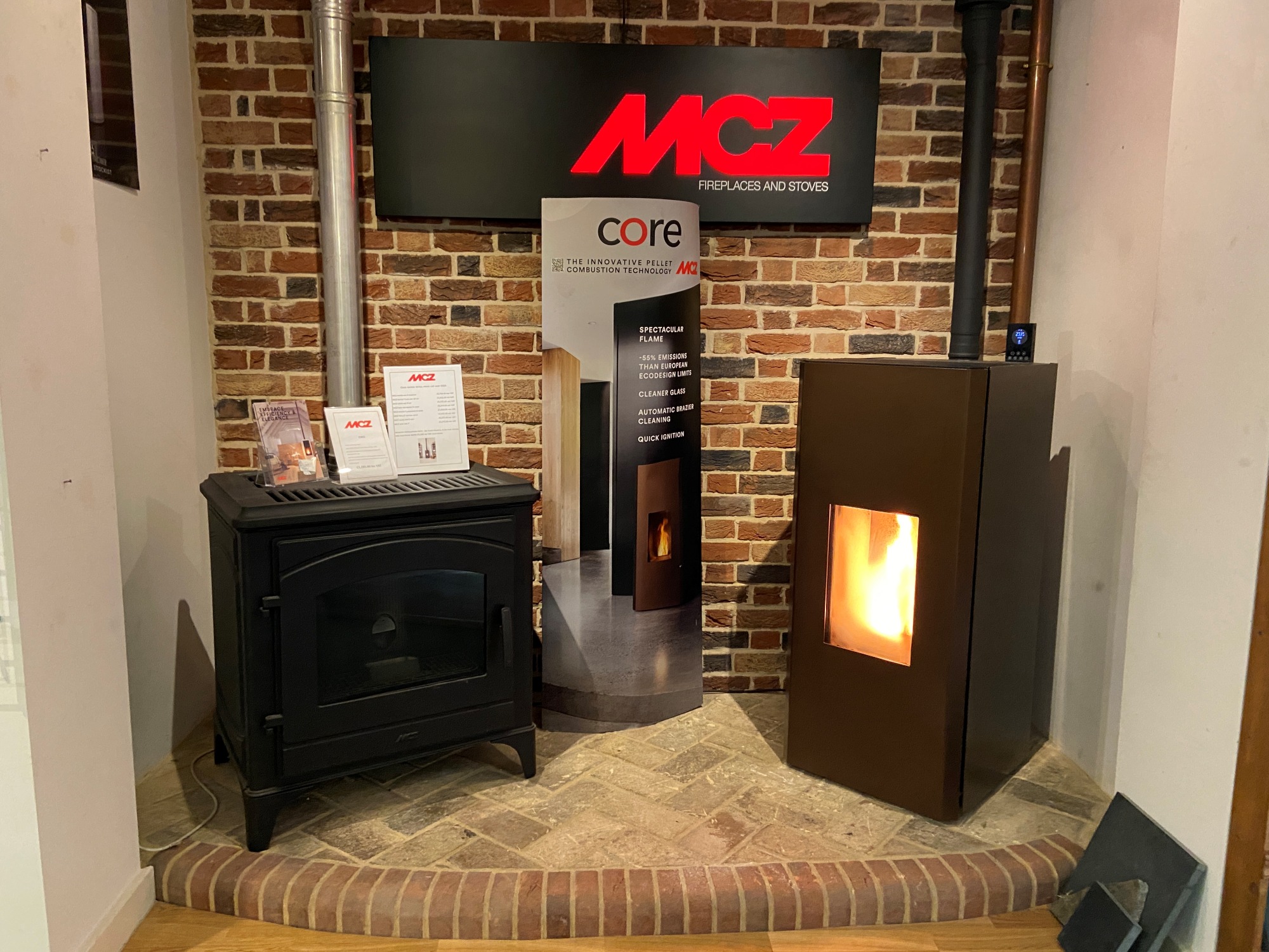 MCZ biomass stove range