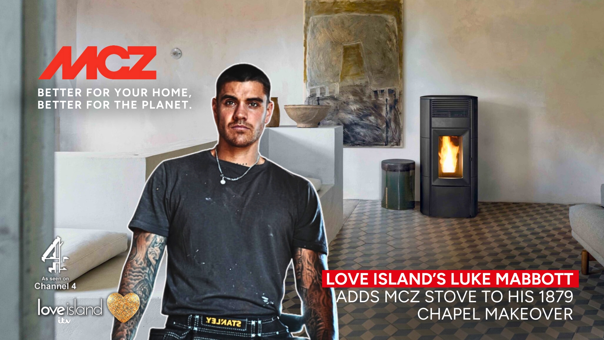 Luke Mabbott Adds MCZ Stove to His 1879 Chapel Makeover 